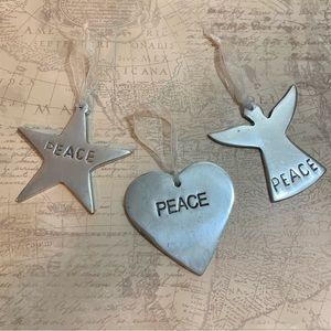 Nordstrom at Home PEACE Ornaments